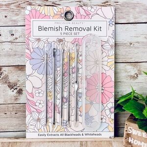 Precision beauty 5 pc set blemish removal kit extracts removes blackheads & case
